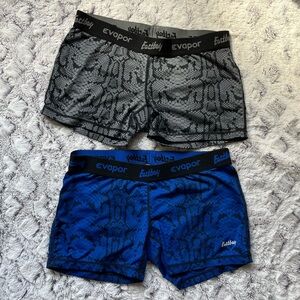 BUNDLE Eastbay Evapor Women’s Medium Blue And Grey Snake Skin Pattern Spandex